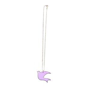 Naked Hanger Dove Charm w/sterling silver chain. Vintage Y2k.